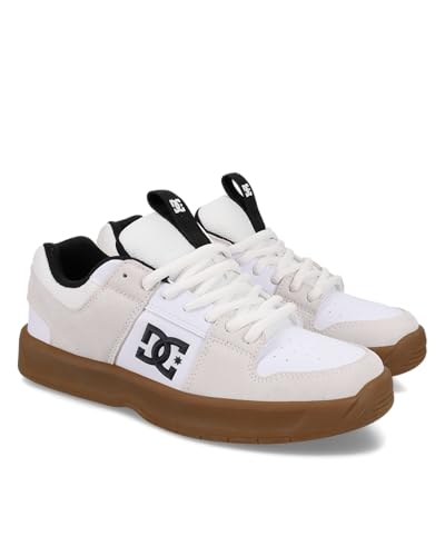 DC Shoes Men's Lynx Zero Sneaker, White/Gum, 7.5
