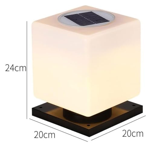 Pilier lampe extérieur contemporain blanc pour architecture moderne - 7