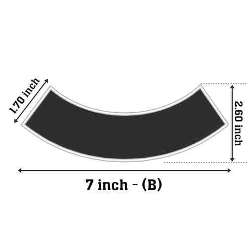 Custom Embroidered 7" Side Rocker Vest Patch Motorcycle Biker Patch Club MC2