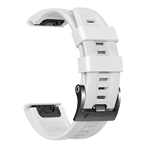 Bracelet de montre 22 mm de finition supérieure en silicone blanc durable