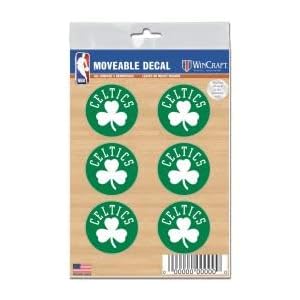Wincraft NBA Boston Celtics Face Tattoos, Team Colors, One Size