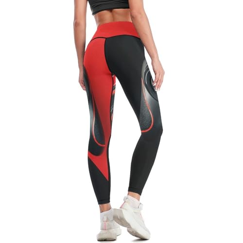 Anceky Pantalones de Yoga de Cintura Alta, Mallas Deportivas con Control de Abdomen para Mujer (S-2XL)