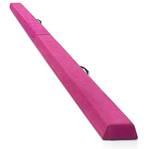 uyoyous Folding Balance Beam 9ft Portable Gymnastics Floor Beam Anti-Slip Wood Base