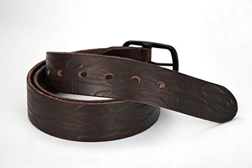 Ceinture sauvage en cuir à la main boucle ardillon accessoire homme 115cm