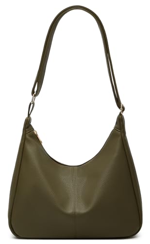 Slouchy PU Leather Hobo Bags Women Trendy Underarm Shoulder Bag Crossbody Purse College Travel Satchel Tote Handbag 2025