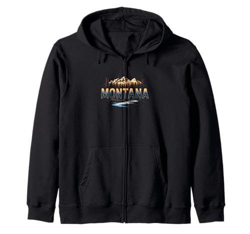 Equipo de viaje de vacaciones en Montana Montana Sudadera con Capucha