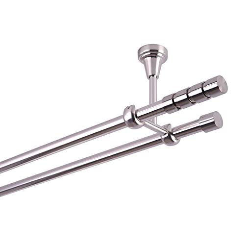 MDEKOR Gardinenstange 2 läufig 280 cm | Vorgangstange...