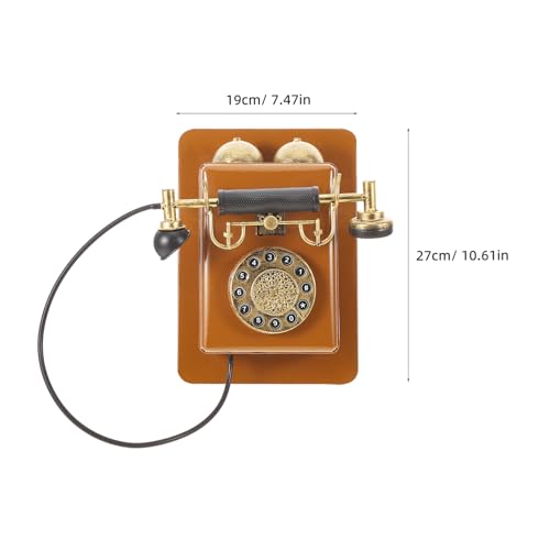 Téléphone de style ancien ERINGOGO accessoire décoratif en fer forgé - 2