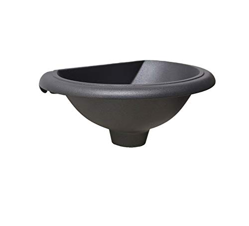 Fonderia Bongiovanni | Vasca a Muro | Fontanella da Giardino | Modello Olbia | Color Antracite | per Casa Giardino | Terrazzo Cucina | Fontanella a Muro | Fontana da Parete