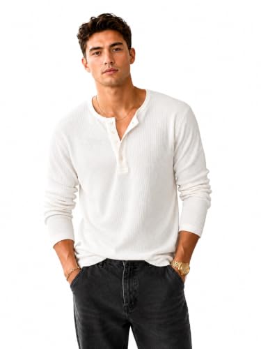 Image of NETCLICK Men's Textured Fabric Solid Half-Open Collar T-Shirt | Full Sleeve, Casual