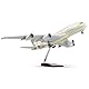 QIYUMOKE A380 1/160 großes Flugzeugmodell -18 Zoll A380Tihad Druckguss -Flugzeugmodell für Erwachsene -Model Flugzeug Airbusa380 mit Stand für Luftfahrtbegeisterte Geschenke oder Dekorationen
