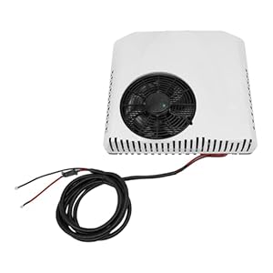 Ultradünne 12V Inverter Dachklimaanlage, leise Elektrische Automotive Split Klimaanlage AC Einheit mit Heiz- und Kühlung, Universelle Passform für Wohnmobil, Wohnwagen, Camping, LKW & Transporter