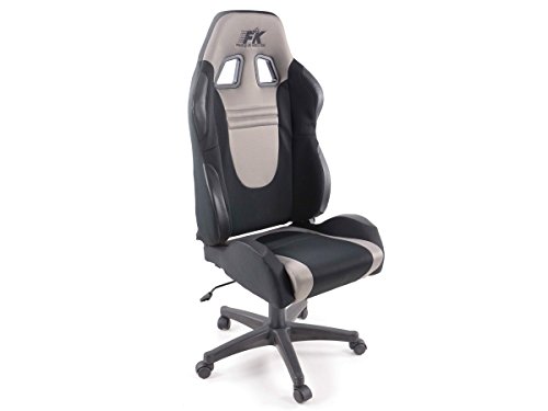 Preisvergleich Produktbild Bürostuhl Racecar schwarz / grau