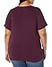 Amazon Essentials Women's Plus Size Short-Sleeve V-Neck T-Shirt, Burgundy, 4X