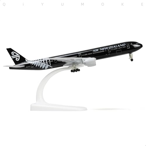 QIYUMOKE 1/300 Boeing 777 New Zealand Diecast Metal Airplane Model with Stand -777 Airplane Model for Adult with Stand (8.3 inches Long) Aviation Enthusiasts Gifts, Desktop Display Decorations - Image 4
