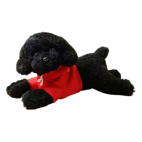 Coussin Peluche Chien Moelleux - Doudou Apaisant Lit Canapé Bureau pour Fille Garçon