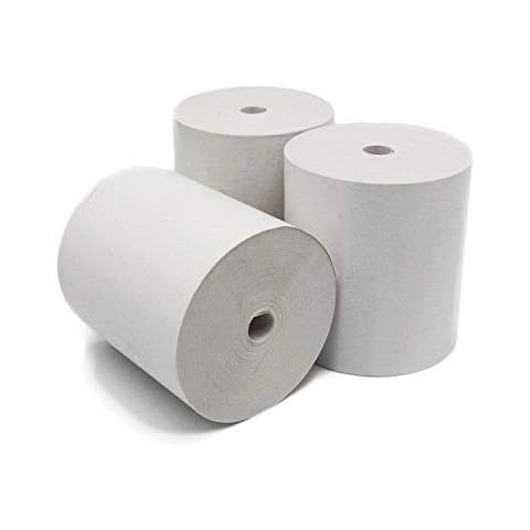 Nayelish 50 GSM 3-1/8 X 230 50 Coreless Thermal Paper Rolls Star CT-S300 Tsp100 CST TM-T85 TM-T88 T88II T88III IV T88V T20, 50 2000 FVP-10 TSP143 Square Register Cover