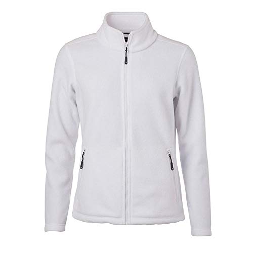James and Nicholson - Chaqueta Forro Polar para Mujer señora (L) (Blanco)