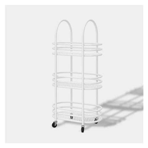 Kitchen Baker's Rack Kitchen Islands Trolleys,Beauty Salon Trolley with Wheels,Tool Cart, Storage Rack, Multifunctional Racks Shelf Organizer (Color : A-Golden) (A)
