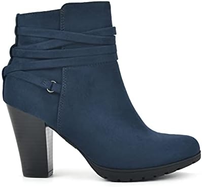 WHITE MOUNTAIN Shoes Women's Spade Bootie, Midnight/Suedette, 8 M | Image 1