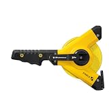 Stabila Rahmenbandmaß LBM 1000 FIBREGLASS, 30 m, Glasfaser-Messband mit metrischer Skala und Knickschutz, Universalhaken, bruchsicherer Rahmen, MID-Genauigkeit, LBM 1000, 30 m, Schwarz/Gelb