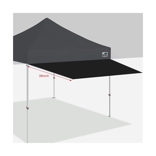 Eurmax USA 10ft Canopy Awning,120'x36'Extended Sunshade Tarp...