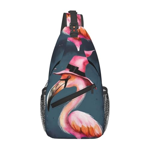 Bolso cruzado deportivo estilo sling negro miniatura 1