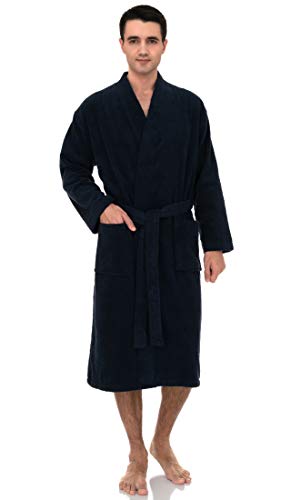 TowelSelections Men’s Luxury Robe, Turkish Cotton Terry Kimono Soft Bathrobe
