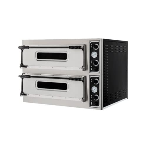 Eléctrico horno para pizza pizzería bar 4+4 pizzas RS2913