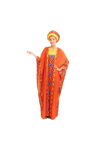 DISBACANAL Disfraz túnica africana para mujer - M