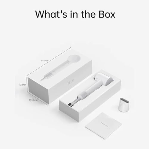 Image of Laifen Hair Dryer SE Lite White, 150 Million Negative Ionic Blow Dryer With 100,000 RPM Brushless Motor, 1400 Watt Powerful Fast Drying High-Speed Low Noise Hairdryer, Lightweight and Compact Design