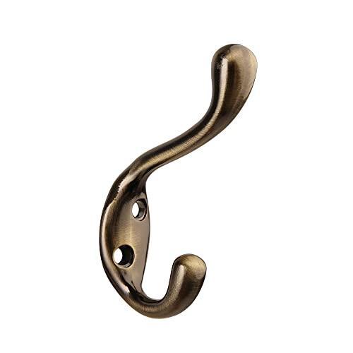 HASWARE 6 PCS Double Prong Robe Hook