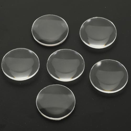 Image of iplusmile 60Pcs 25mm Optical Glass Double Convex Lens Set - Ground-Edge Safety & Clear View for Light Experiments - Portable Kit for Junior High School Labs & Classroom Demonstrations