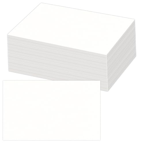 Cartes vierges blanches 14x21 cm de 36,3 kg pour invitations et vœux (Lot de 50)