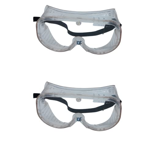DSTOCK60 - Lot de 2 paires de lunettes-masque de protection ALIZE – Lunettes Anti-rayures et antibuée – Pour bricolage, jardinage, industrie
