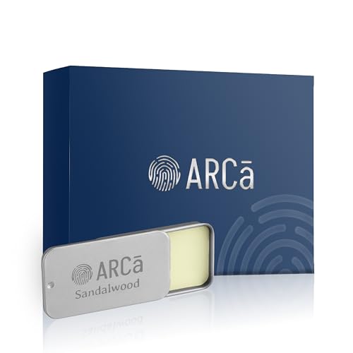 Image of ARCa SandalWood Unisex Solid Perfume | Alcohol Free & Non-Greasy Solid Perfume | Long-Lasting Sandalwood Perfume | Pocket Perfume for Men & Women | Perfume Gifting Pack for Him & Her