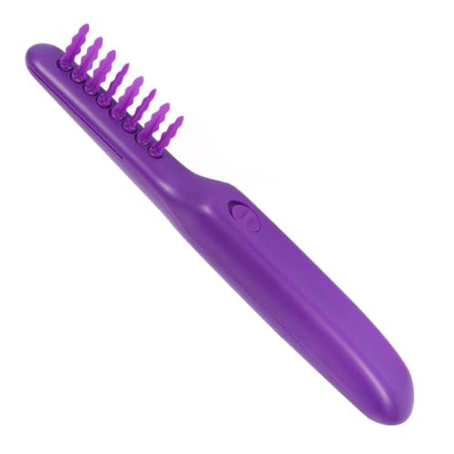 Peigne de massage électrique violet pour la routine capillaire des enfants au quotidien