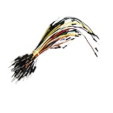 TOPBATHY 65stücke Teiliges Breadboard Jumper Kabel Mit Rundkopf Flexible Steckbrett Verbindungsdrähte Für Elektronisches Diy Und Schnelle Schaltungstests