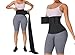 Shapebird Tummy Wrap Waist Trainer, Sauna compression Trimmer belt for abdominal support, Waist Cincher Belt for Women -One Size Fit All Black'