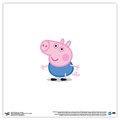 Trends International Gallery Pops Peppa Pig George - Póster de pared de 12 x 12 pulgadas, versión sin marco
