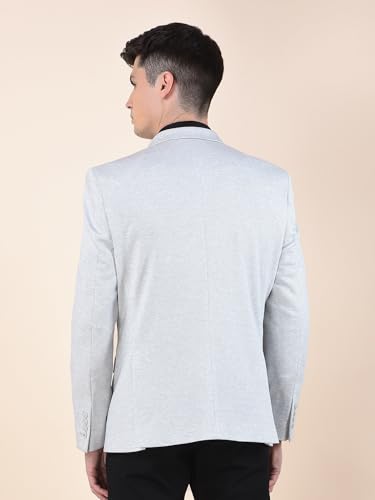 Image of Cantabil Blazer for Men | Premium Casual Blazer Slim Fit Notched Collar Terry Rayon Stretch Fabric Self Design Pattern (P MBZC00095)