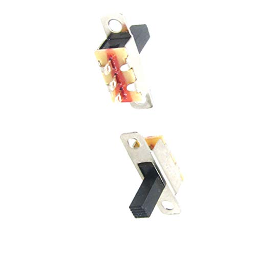 Aexit 5 Pcs Networking Products x 3 Solder Lug Pin 2 Position 1P2T SPDT Panel Mount Miniature Switches Slide Switch