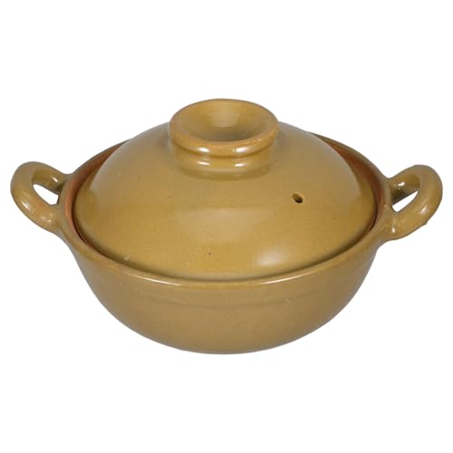 Warmhm Casserole Terre Cuite à Poignée Unique Avec Double Poignées Marmite Traditionnelle Pour Cuisine Maison Et Restaurant Faitout à Ragoût Polyvalent Pour Soupe Riz Braisé Bibimbap