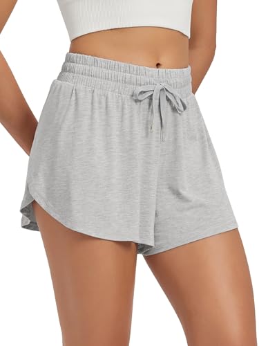 ODODOS Women's Goodnight Sleep Shorts, Drawstring Relaxed Fit Lounge &