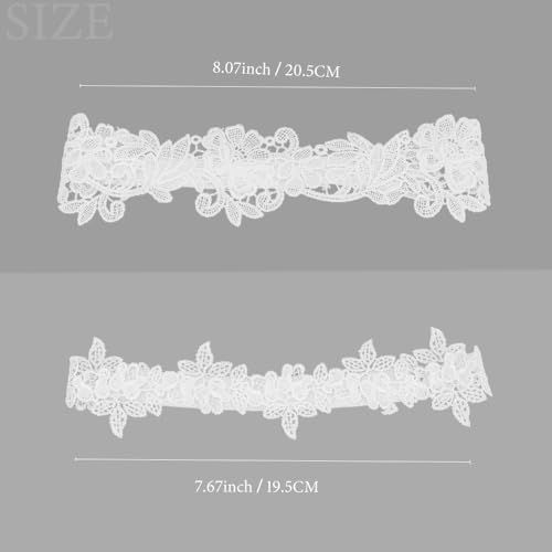 Garters for Bride, Wedding Garter for Bride, Wedding Garter Set for Bride, 2 Pieces White Garter Belt2