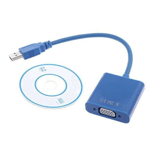 Image of 15-Pin VGA Converter Adapter (Blue) | Gender Changer Coupler for PC, Laptop, Monitor, Projector | VGA Female to Female Connector - Durable Build, Plug & Play