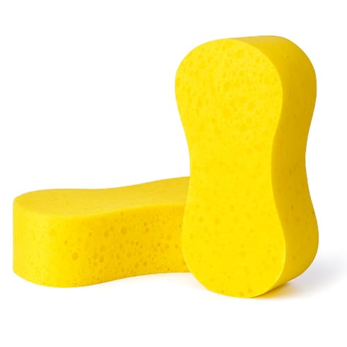 Car Sponges Pack of 2 Large, Non-Scratch Jumbo Sponge for Car Washing & Cleaning Super Absorbent Car Wash Sponges for Detailing, Interior & Exterior