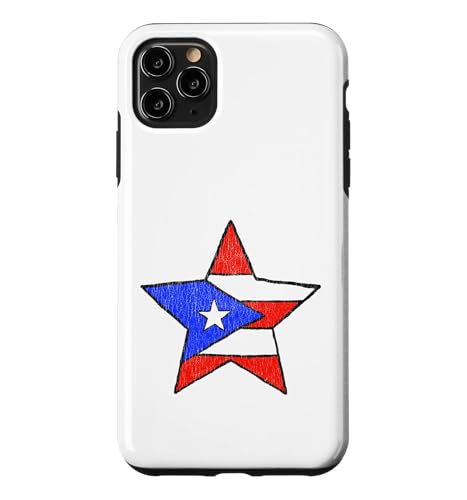 Puerto Rico Flag Retro Star Distressed Vibe Logo �X�}�z�P�[�X iPhone 11 Pro Max �p