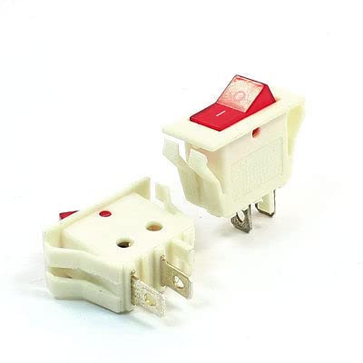 Switch 2 X AC 15A/250V 20A/125V Red Light Illuminated Pin SPST On/Off Rocer