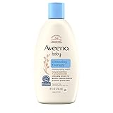 Aveeno Baby Cleansing Therapy Moisturizing Baby Body Wash with Natural Oatmeal & ProVitamin B5, Gentle Tear-Free Baby Bath Wash for Sensitive & Eczema-Prone Skin, Hypoallergenic, 8 oz